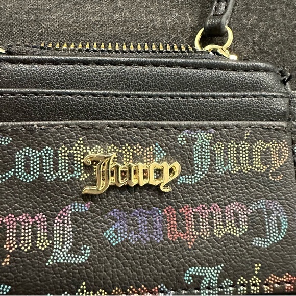 NWT Juicy Couture Women’s Black Multi Off the Chain CC Coin and Card Case - Picture 6 of 7